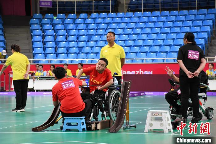 2023年全国残疾人硬地滚球锦标赛在杭州体育馆正