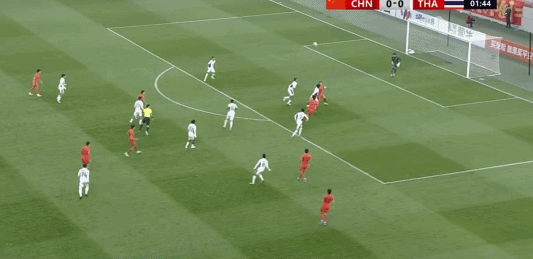 U23国足西安四国赛首战2比2战平泰国